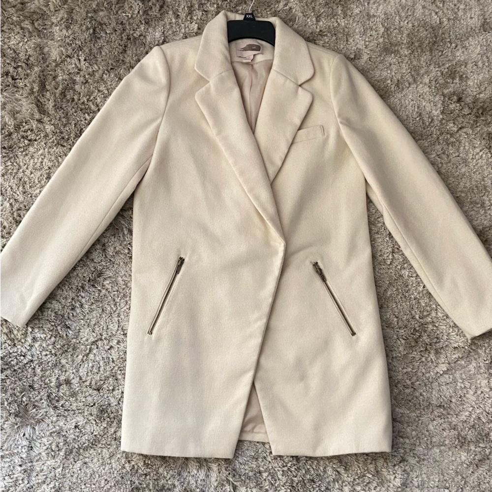 CREAM COLORED DRESS COAT
